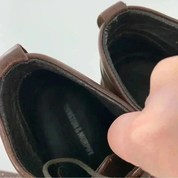 Johnson and Murphy mens chukka boot size 10 brown leather wingtip - Picture 10 of 14